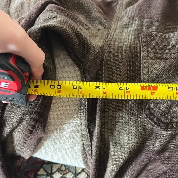 Levi's Brown and Green Flannel Plaid Shirt - Picture 4 of 6